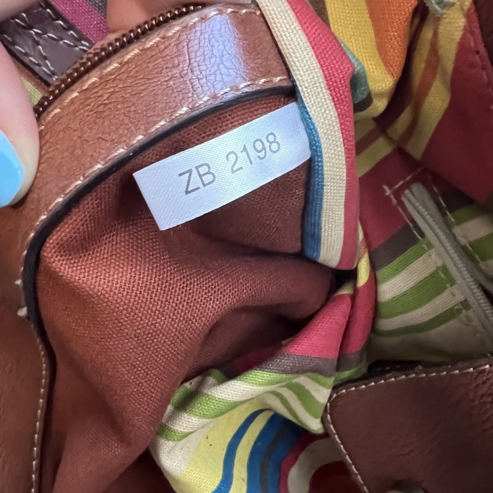 Vintage Y2K Fossil Crossbody Bag Tan‎ Woven Boho Artsy Resort Coastal Travel - Picture 13 of 14